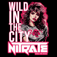 80s Wild in The City - GD11 Softstyle® Adult Long Sleeve T-Shirt Design