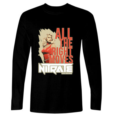 70s All The Right Moves - GD11 Softstyle® Adult Long Sleeve T-Shirt Thumbnail