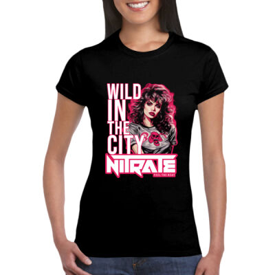 80s Wild in The City - GD72 Softstyle® Ladies' T-Shirt Thumbnail