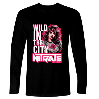 80s Wild in The City - GD11 Softstyle® Adult Long Sleeve T-Shirt Thumbnail