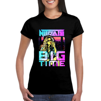 Big Time - GD72 Softstyle® Ladies' T-Shirt Thumbnail