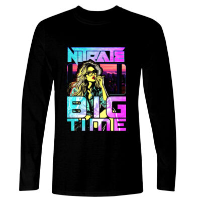 Big Time - GD11 Softstyle® Adult Long Sleeve T-Shirt Thumbnail