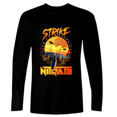 Strike Like A Hurricane - GD11 Softstyle® Adult Long Sleeve T-Shirt Thumbnail